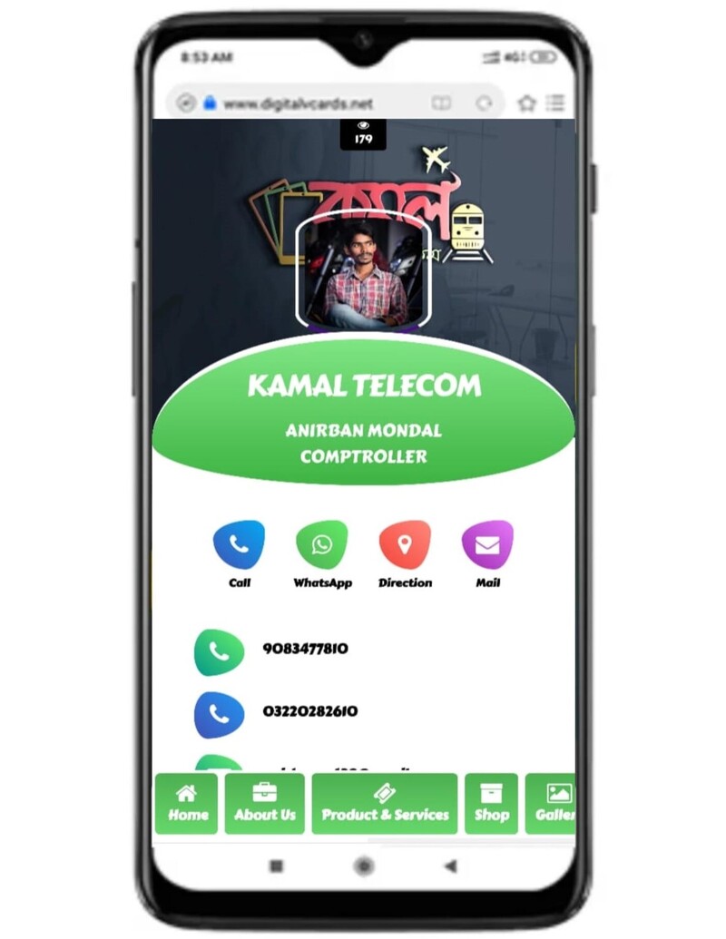 Digital Business Card Template 8